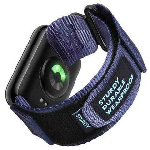 For Xiaomi Smart Band 9 / 8 / Redmi Watch 5 / 4 xDfind Quick Release Nylon Hook And Loop Fastener Buckle Watch Band(Blue)
