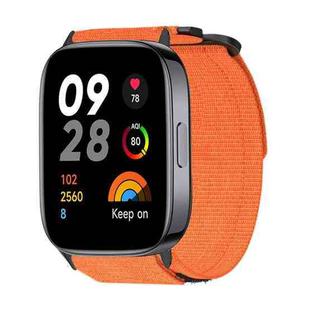 For Xiaomi Redmi Watch 3 Active / Lite xDfind Quick Release Nylon Hook And Loop Fastener Buckle Watch Band(Orange)