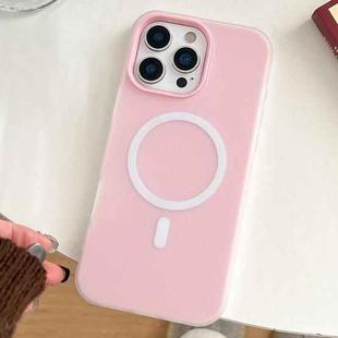 For iPhone 16 Pro Max Skin Feel MagSafe Magnetic PC Hybrid TPU Phone Case(Light Pink)