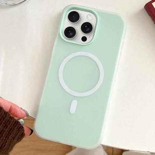 For iPhone 15 Pro Skin Feel MagSafe Magnetic PC Hybrid TPU Phone Case(Light Cyan)