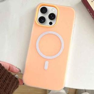 For iPhone 15 Pro Skin Feel MagSafe Magnetic PC Hybrid TPU Phone Case(Orange)