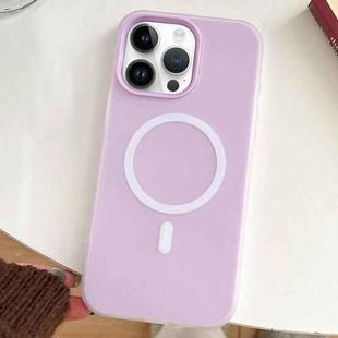 For iPhone 13 Pro Skin Feel MagSafe Magnetic PC Hybrid TPU Phone Case(Purple)