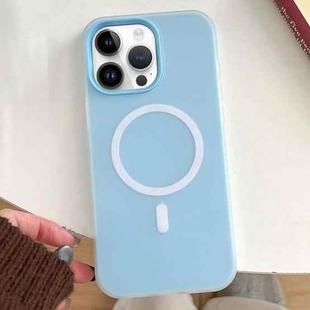 For iPhone 13 Pro Skin Feel MagSafe Magnetic PC Hybrid TPU Phone Case(Blue)