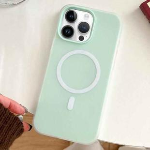 For iPhone 12 Pro Max Skin Feel MagSafe Magnetic PC Hybrid TPU Phone Case(Light Cyan)