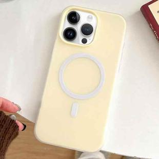 For iPhone 12 Pro Max Skin Feel MagSafe Magnetic PC Hybrid TPU Phone Case(Yellow)