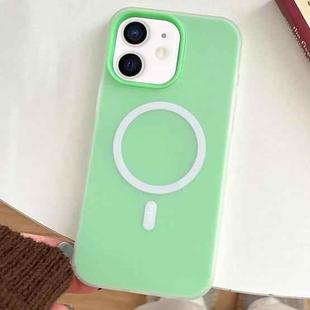 For iPhone 11 Skin Feel MagSafe Magnetic PC Hybrid TPU Phone Case(Green)
