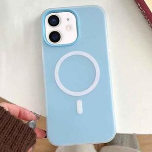 For iPhone 11 Skin Feel MagSafe Magnetic PC Hybrid TPU Phone Case(Blue)