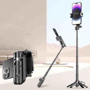 FUNSNAP P15 mini Portable Mini BT Handle Phone Selfie Stick Live Streaming Stand(Black)