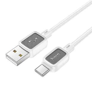 hoco X108 Benefit 1m 60W Silicone 3A Fast Charging Data Cable, Interface:USB to Type-C(White)