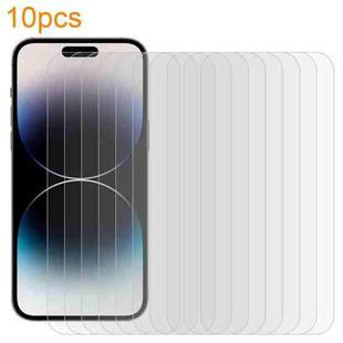 For iPhone 14 Pro Max 10pcs xDfind 0.26mm 9H 2.5D Middle Aluminum Tempered Glass Film