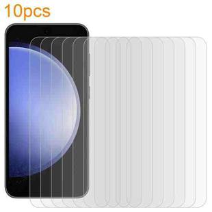 For Samsung Galaxy S23 FE 5G 10pcs xDfind 0.26mm 9H 2.5D Middle Aluminum Tempered Glass Film