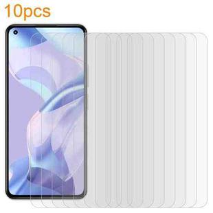 For Xiaomi Mi 11 Lite 5G / 11 Lite 5G NE 10pcs xDfind 0.26mm 9H 2.5D Middle Aluminum Tempered Glass Film