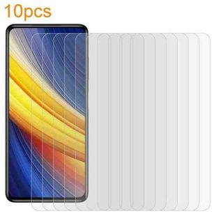 For Xiaomi Poco X3 10pcs xDfind 0.26mm 9H 2.5D Middle Aluminum Tempered Glass Film