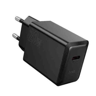 hoco N68 PD20W Type-C Single Port Charger, Specification:EU Plug(Black)