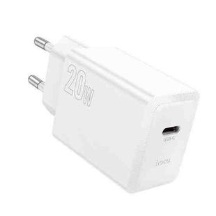 hoco N68 PD20W Type-C Single Port Charger, Specification:EU Plug(White)