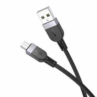 hoco X109 Energy 1m Silicone Fast Charging Data Cable, Interface:USB to Micro(Black)