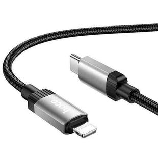 hoco X117 1m Star PD 27W Fast Charging Data Cable, Interface:PD to 8 Pin(Black)