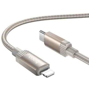 hoco X117 1m Star PD 27W Fast Charging Data Cable, Interface:PD to 8 Pin(Gold)