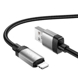 hoco X117 1m Star Fast Charging Data Cable, Interface:USB to 8 Pin(Black)