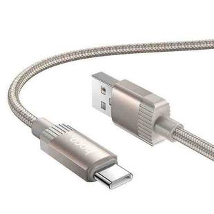 hoco X117 1m Star Fast Charging Data Cable, Interface:USB to Type-C(Gold)