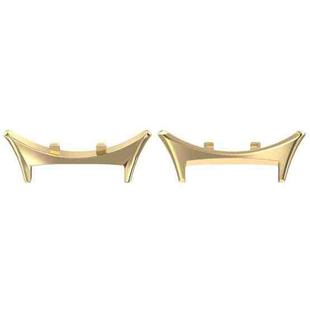 For vivo Watch 5 / iQOO Watch 5 One Pair Metal Head Adapter Watch Band Connector(Gold)