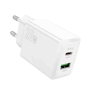 hoco N69 PD20W+QC3.0 Dual Port Charger, Specification:EU Plug(White)