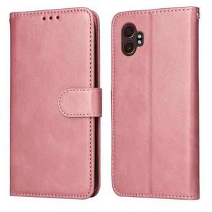 For Samsung Galaxy XCover7 Pro Classic Calf Texture Flip Leather Phone Case(Rose Gold)