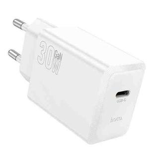 hoco N70 PD30W Type-C Single Port Charger, Specification:EU Plug(White)