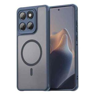 For Motorola Edge 60 Fan Dun Series TPU Hybrid PC Frosted Magsafe Phone Case(Blue)