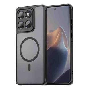 For Motorola Edge 60 Fusion Fan Dun Series TPU Hybrid PC Frosted Magsafe Phone Case(Black)
