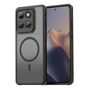 For Motorola Edge 5G 2025 Fan Dun Series TPU Hybrid PC Frosted Magsafe Phone Case(Black)