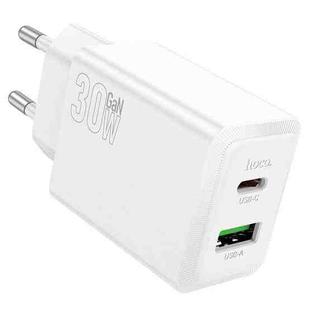 hoco N71 PD30W+QC3.0 Dual Port Charger, Specification:EU Plug(White)