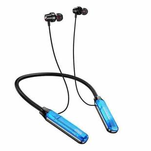 Borofone BE69 Crystal Flash Neck-mounted BT Earphones(Sapphire Blue)