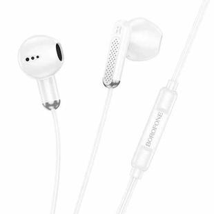 Borofone BM89 Surpass Universal 3.5mm Wired Earphones with Microphone, Length: 1.2m(White)