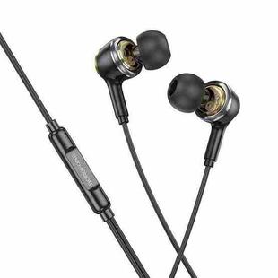 Borofone BM90 Miller Universal Digital Wired Earphones with Microphone, Length: 1.2m, Interface:Type-C(Black)