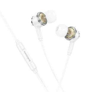 Borofone BM90 Miller Universal Digital Wired Earphones with Microphone, Length: 1.2m, Interface:Type-C(White)