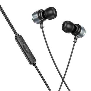 Borofone BM93 Platino Universal 3.5mm Wired Earphones with Microphone, Length: 1.2m(Metal Grey)