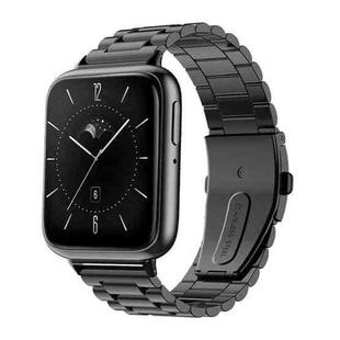 For OPPO Watch SE / Watch 3 xDfind Three Beads Quick Release Metal Watch Band(Black)