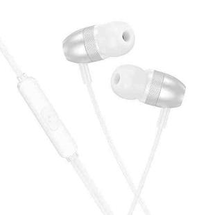 Borofone BM95 Excepcional Type-C Interface Universal Digital Wired Earphones with Microphone, Length: 1.2m(Silver)