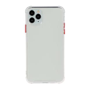 For iPhone 12 mini TPU Color Translucent Four-corner Airbag Shockproof Phone Protective case(Transparent White)