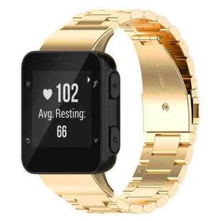 For Garmin Forerunner 35/30/35j xDfind Three Beads Quick Release Metal Watch Band(Gold)