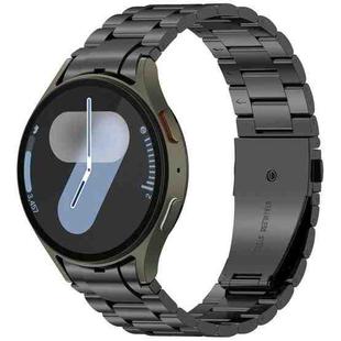 For Samsung Galaxy Watch 7 / FE / 6 / 5 / 4 xDfind Three Beads Quick Release Metal Watch Band(Black)