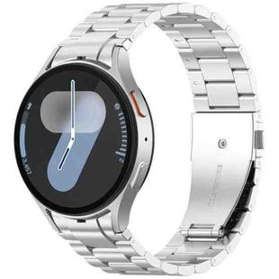 For Samsung Galaxy Watch 7 / FE / 6 / 5 / 4 xDfind Three Beads Quick Release Metal Watch Band(Silver)