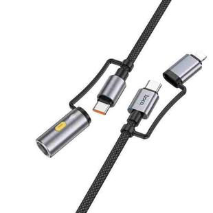hoco U138 3A Type-C / 8 Pin to Type-C / Cigarette Lighter 4 in 1 Charging Data Cable, Length: 1.2m(Black)