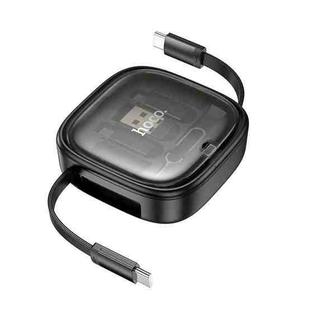 hoco U140 Type-C to Type-C Multi-function Retractable Storage Data Cable(Black)