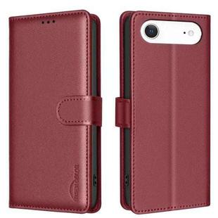 For iPhone 17 Air Litchi Texture RFID Anti-theft Leather Phone Case(Red)