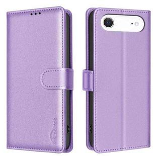 For iPhone 17 Air Litchi Texture RFID Anti-theft Leather Phone Case(Purple)