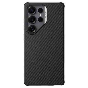 For Samsung Galaxy S25 Ultra 5G NILLKIN Fiber Shield Pro Magnetic Version Aramid Fiber TPU Phone Case(Silver)