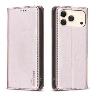 For iPhone 17 Pro Max Magnetic Leather Phone Case(Gold)