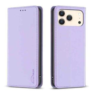 For iPhone 17 Pro Max Magnetic Leather Phone Case(Purple)